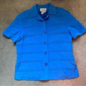 Adrianna Papell Women's Vibrant Blue Blouse